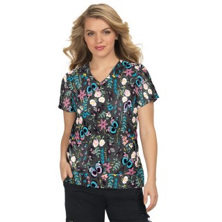 384PR koi Basics Leslie Haut Imprimé - Wisteria All Over Marble