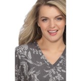 1029PR koi Next Gen Early Energy Top - Ikat Floral Rose