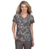 1029PR koi Next Gen Early Energy Top - Heather Grey Botanical Burnout