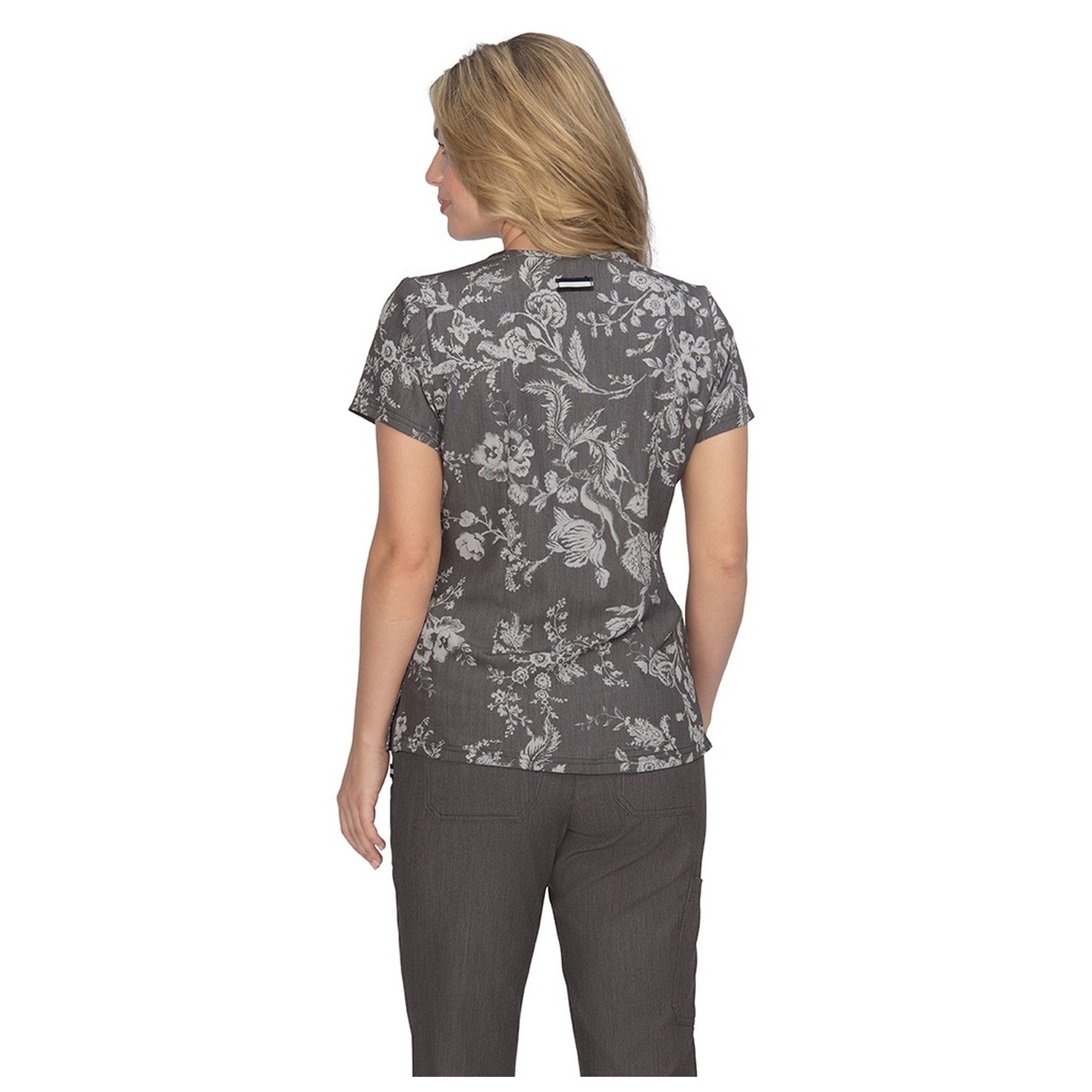 1029PR koi Next Gen Early Energy Top - Ikat Floral Rose
