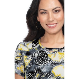 1027PR koi Lite Lola Top - Diagonal Squiggle