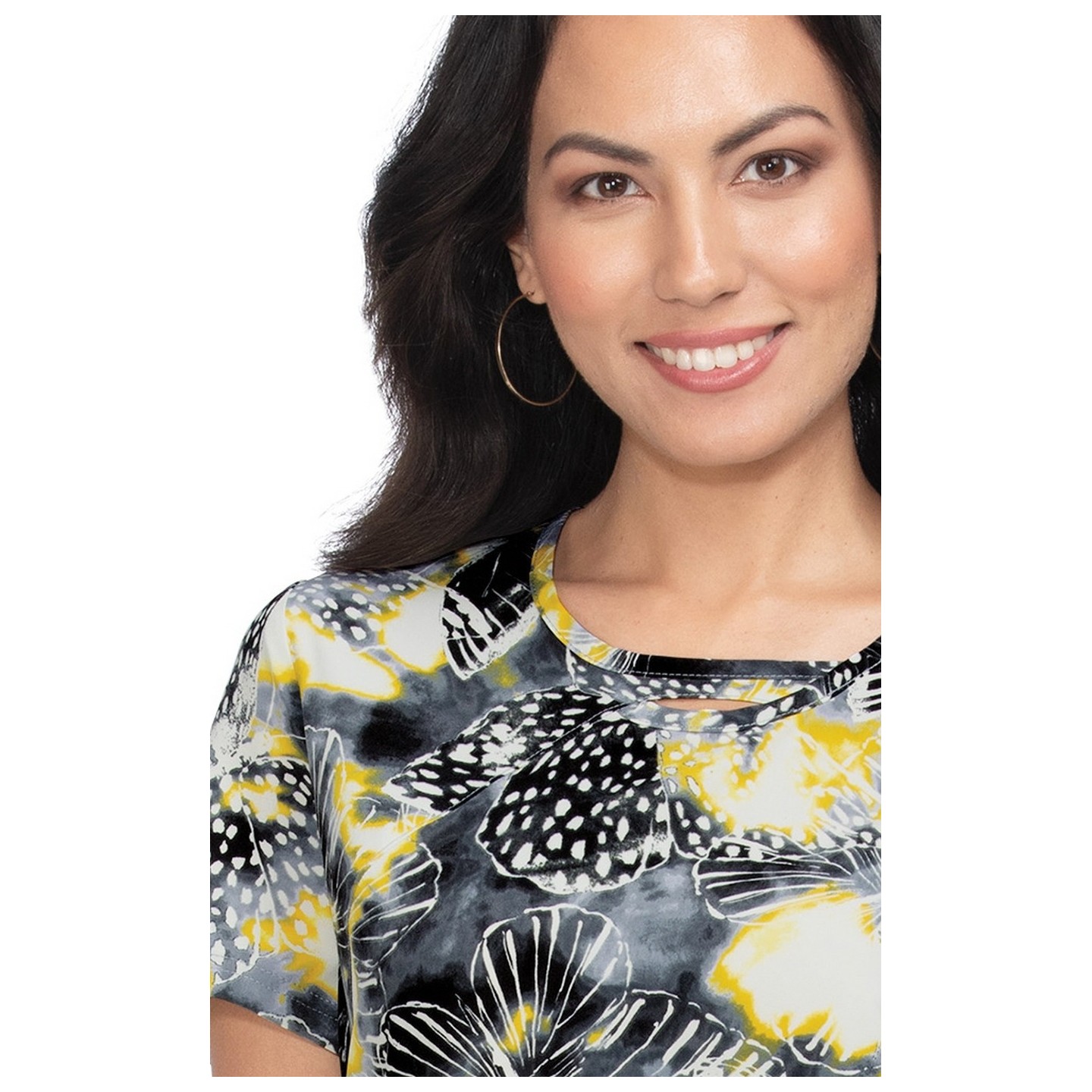 1027PR koi Lite Lola Top - Diagonal Squiggle