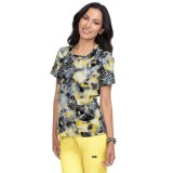 1027PR koi Lite Lola Haut Imprimé - Diagonal Squiggle