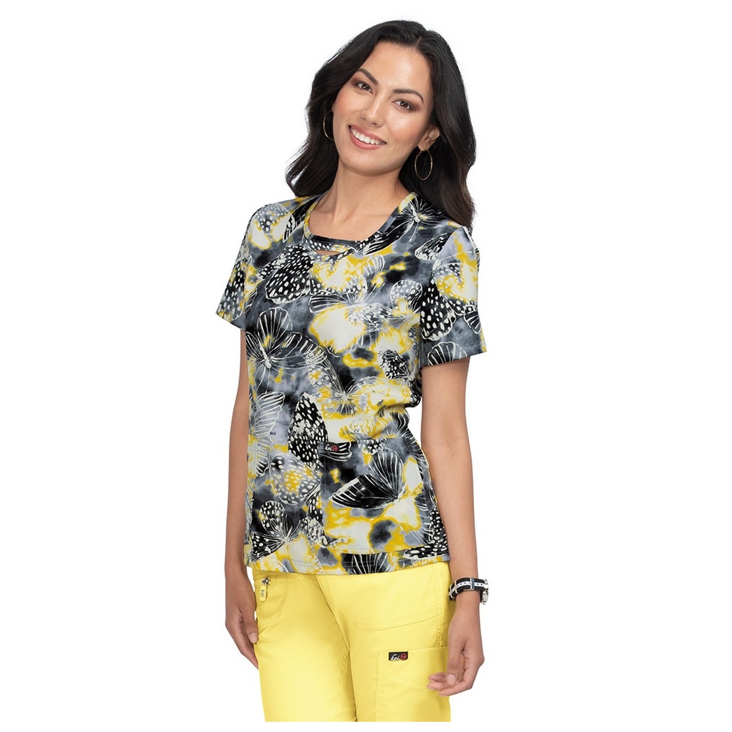 1027PR koi Lite Lola Top - Diagonal Squiggle