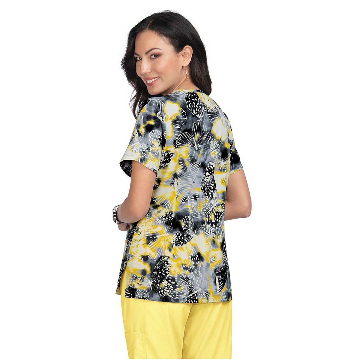 1027PR koi Lite Lola Haut Imprimé - Diagonal Squiggle