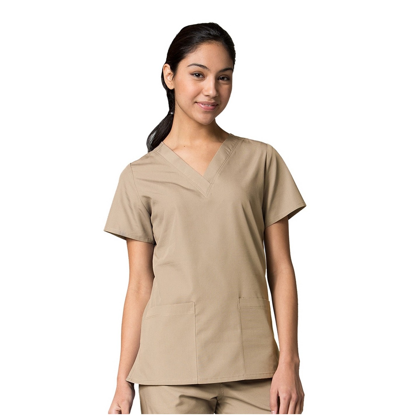 1716 RED PANDA - V-Neck Two Pocket Top