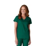 1738 Maevn Scrubs EON Active Back Mesh Panel Shaped V-Neck Top