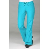 9026 Maevn CORE - Half Back Elastic & Drawstring Flare Pant - Lake Blue