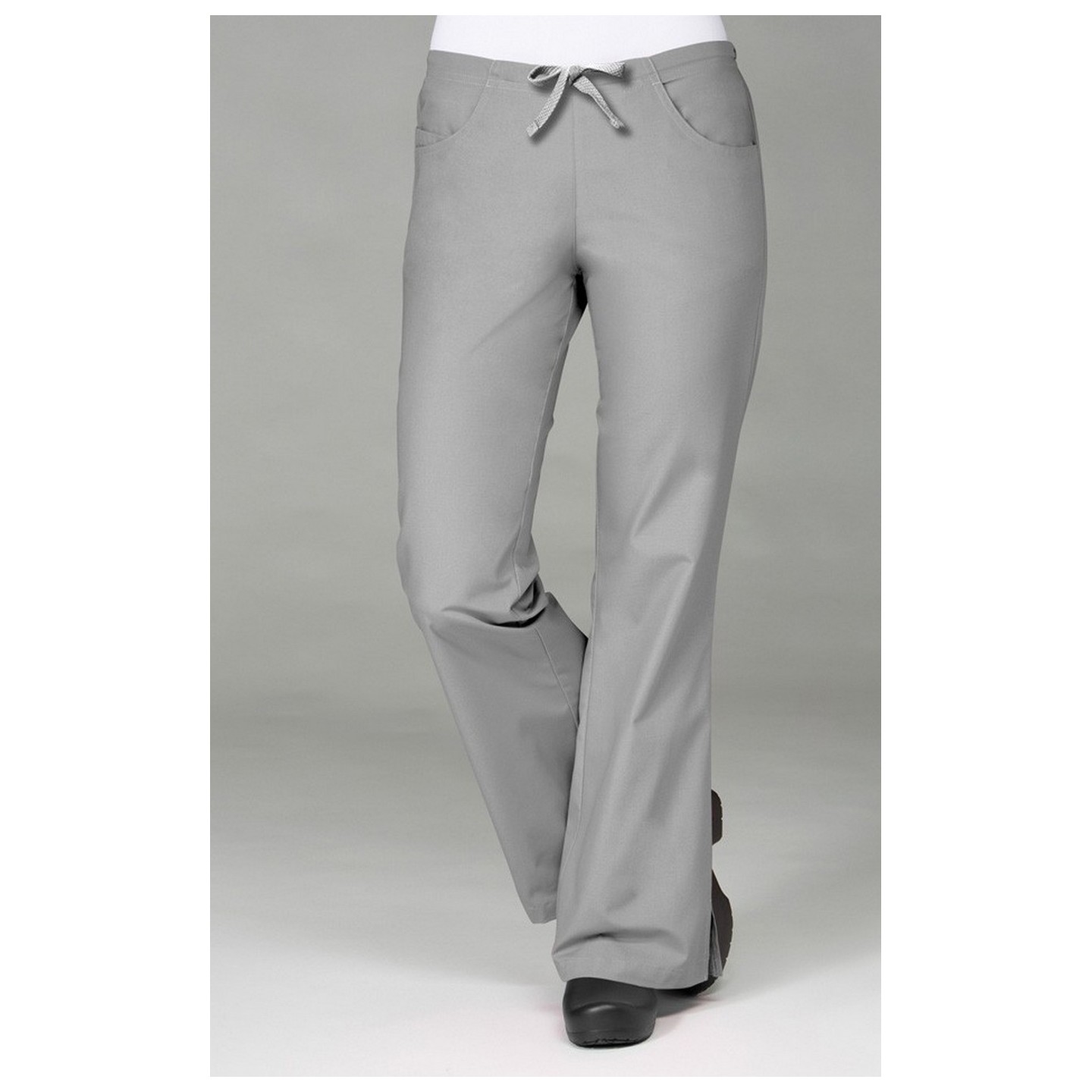 9026 Maevn CORE - Pantalon évasé avec cordon et demi élastique au dos - Pewter