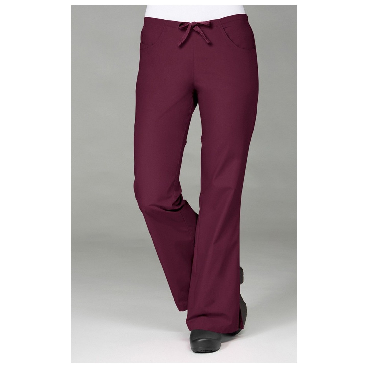 9026 Maevn CORE - Pantalon évasé avec cordon et demi élastique au dos - Wine