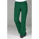 9026 Maevn CORE - Half Back Elastic & Drawstring Flare Pant - Hunter