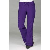 9026 Maevn CORE - Half Back Elastic & Drawstring Flare Pant - Purple