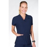 T8010 The DeeDee - Ridiculously Soft Mentality by MOBB - V-neck Top With Three Pockets