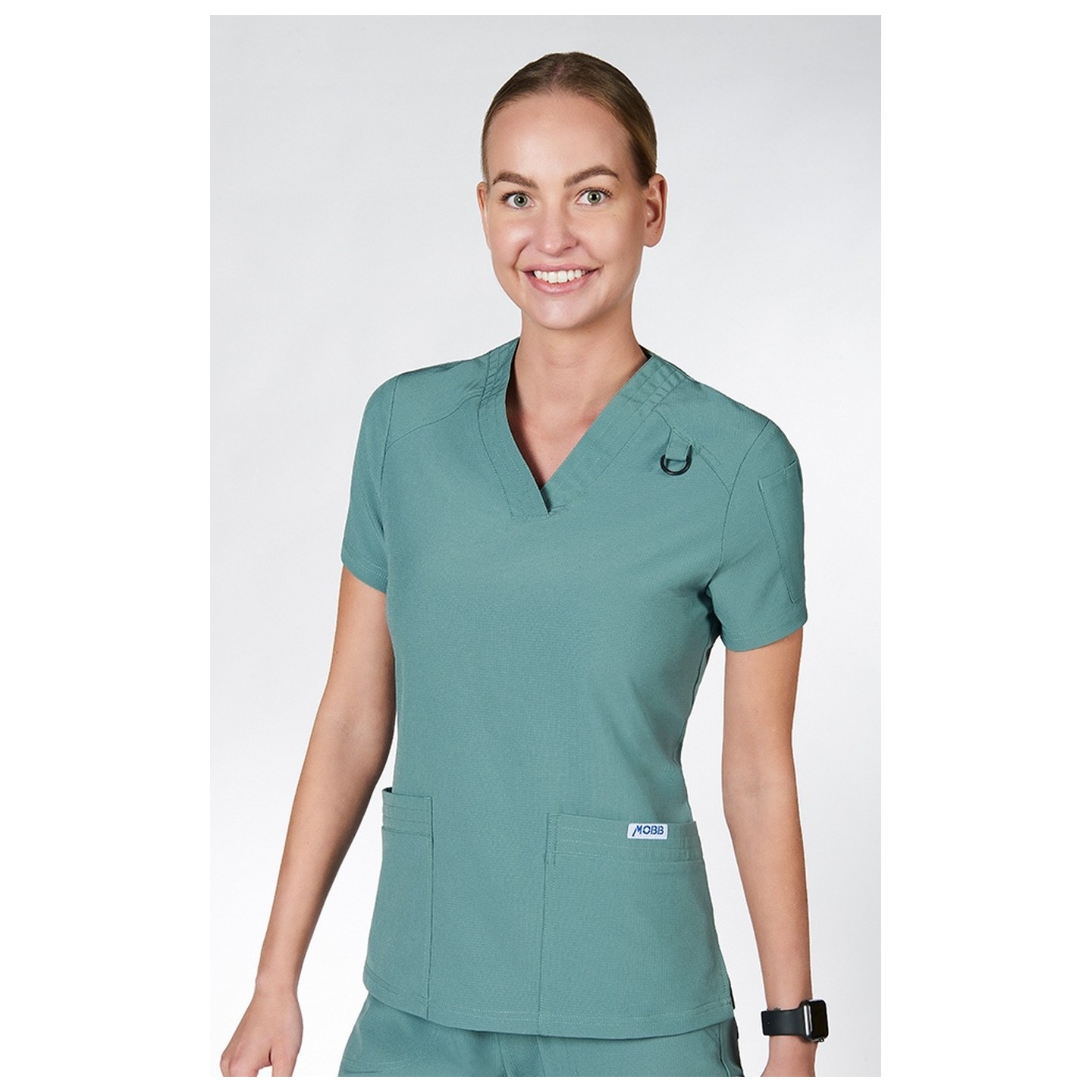 T8010 The DeeDee - Ridiculously Soft Mentality by MOBB - V-neck Top With Three Pockets