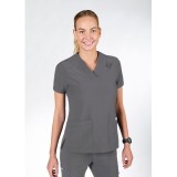 T8010 The DeeDee - Ridiculously Soft Mentality by MOBB - V-neck Top With Three Pockets
