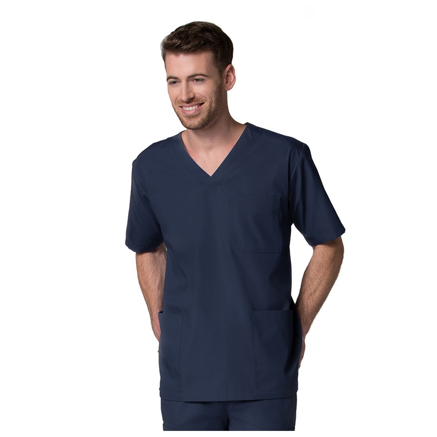 5206 - Red Panda - Haut à encolure en V à 3 pochettes pour homme