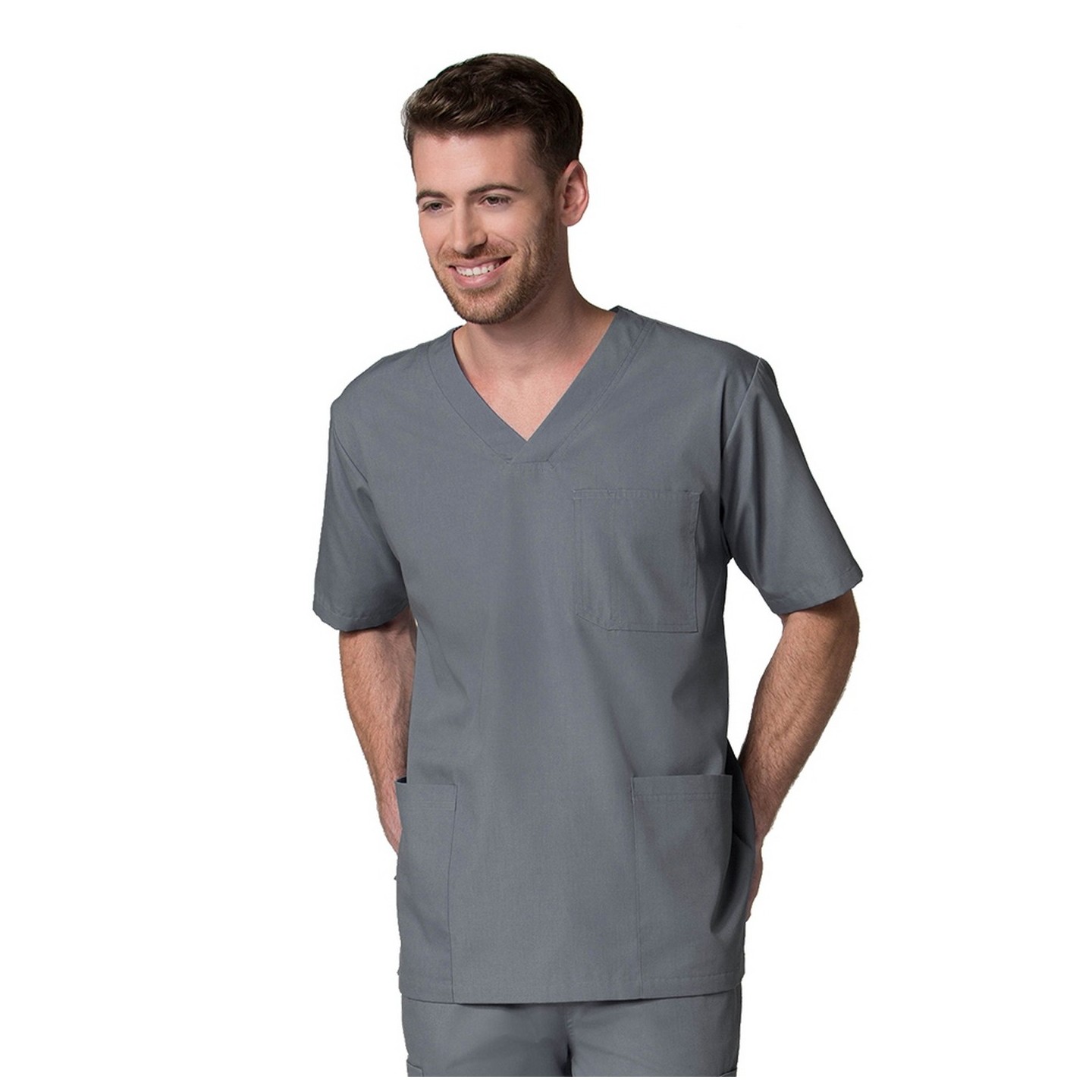 5206 - Red Panda - Haut à encolure en V à 3 pochettes pour homme