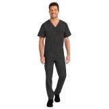 2223 Healing Hands Scrubs Blue Label Haut à col en V pour hommes 