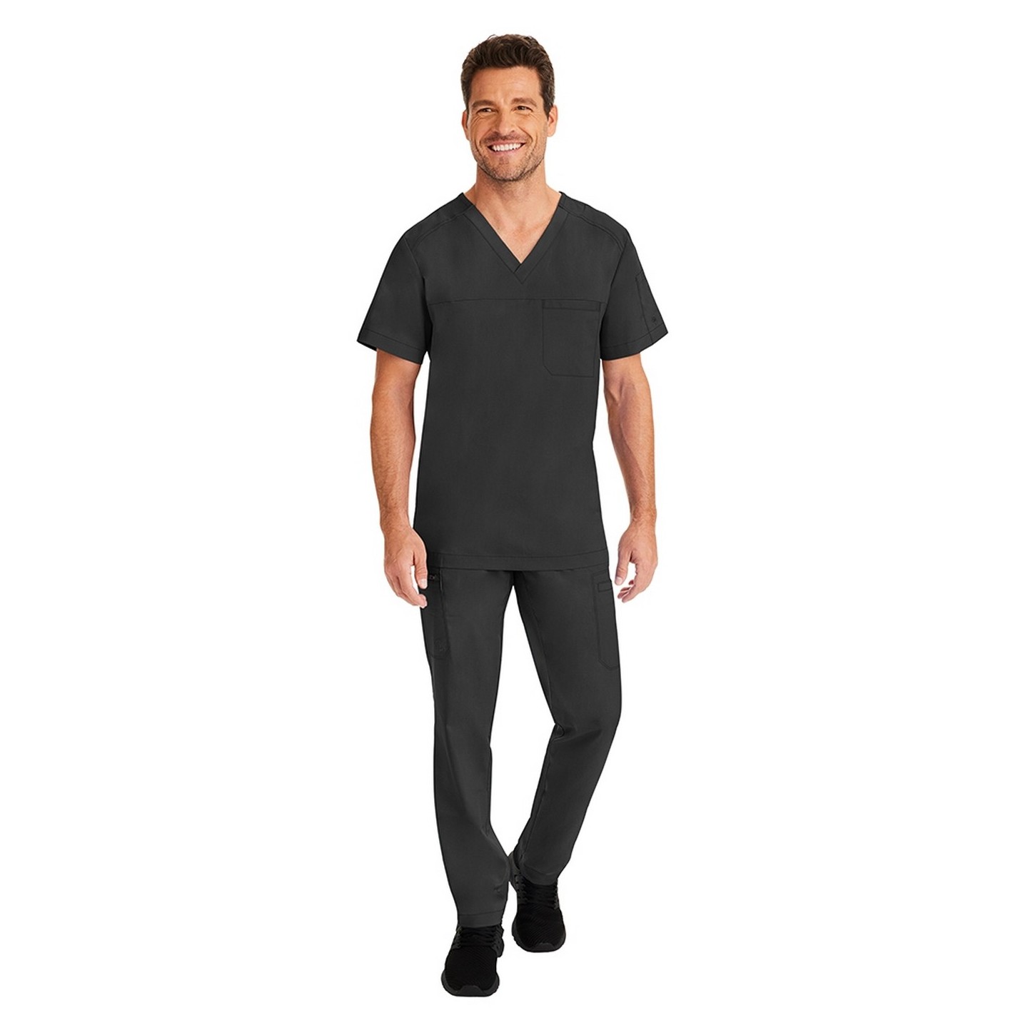 2223 Healing Hands Scrubs Blue Label Haut à col en V pour hommes 