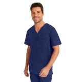 2223 Healing Hands Scrubs Blue Label Haut à col en V pour hommes 