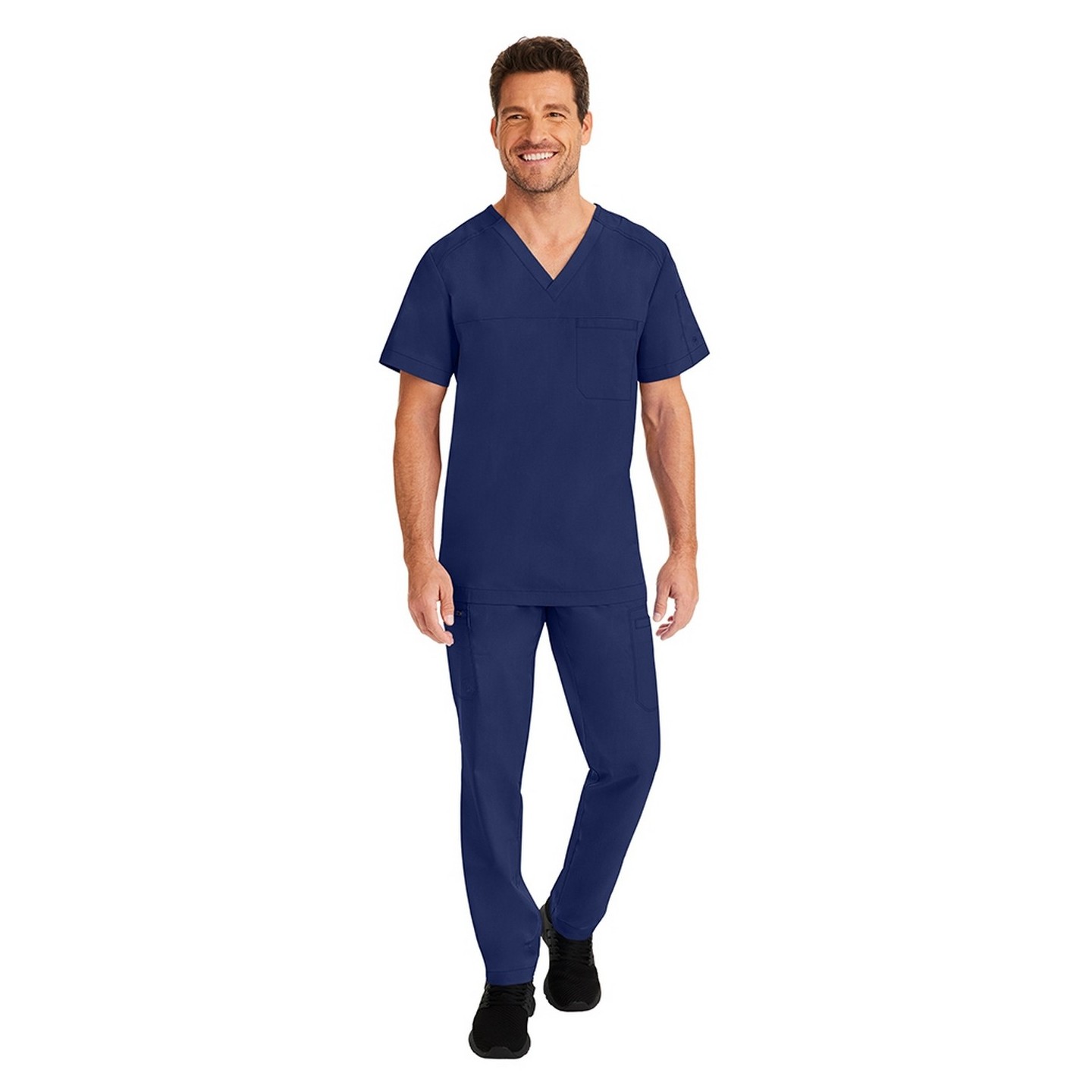 2223 Healing Hands Scrubs Blue Label Haut à col en V pour hommes 