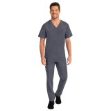 2223 Healing Hands Scrubs Blue Label Haut à col en V pour hommes 