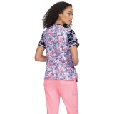 1055PR koi Stretch Luisa Print Top - Enchanted Garden