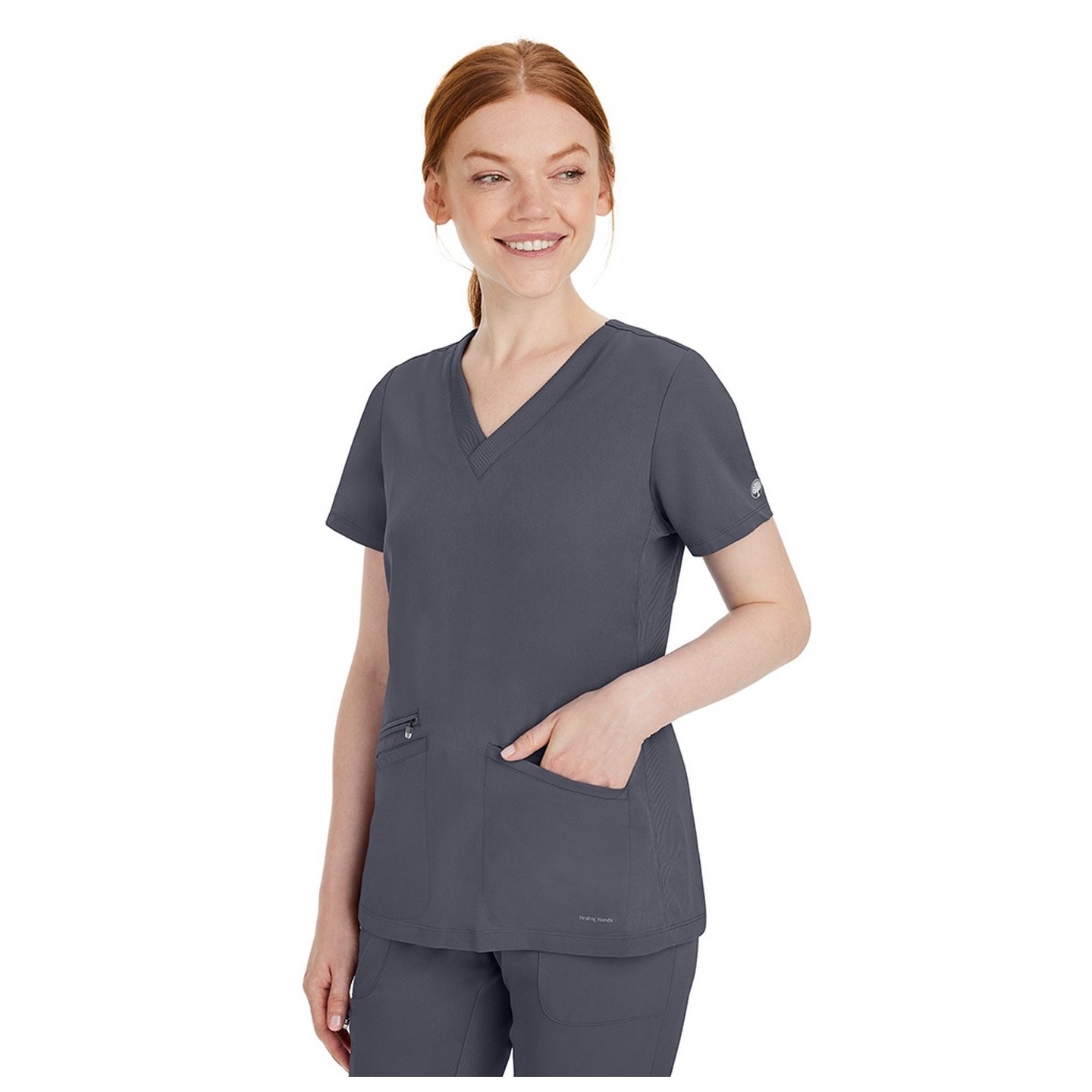 2530 Healing Hands Works Mariah Flexible V-Neck Top