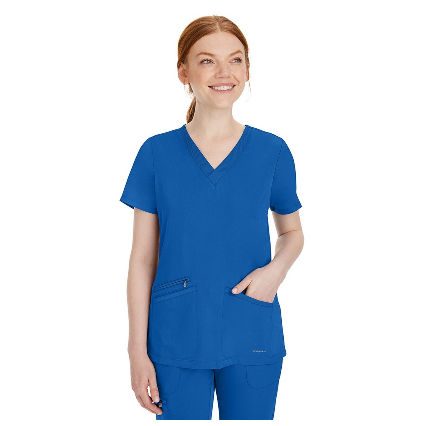 2530 Healing Hands Works Mariah Flexible V-Neck Top