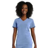 1901 Pure Soft by Maevn 3 Panel V-Neck Scrub Top
