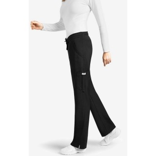 Le P3011 Carmen - MOBB mentalité Jambe droite Scrub Pant  - Black (BL)