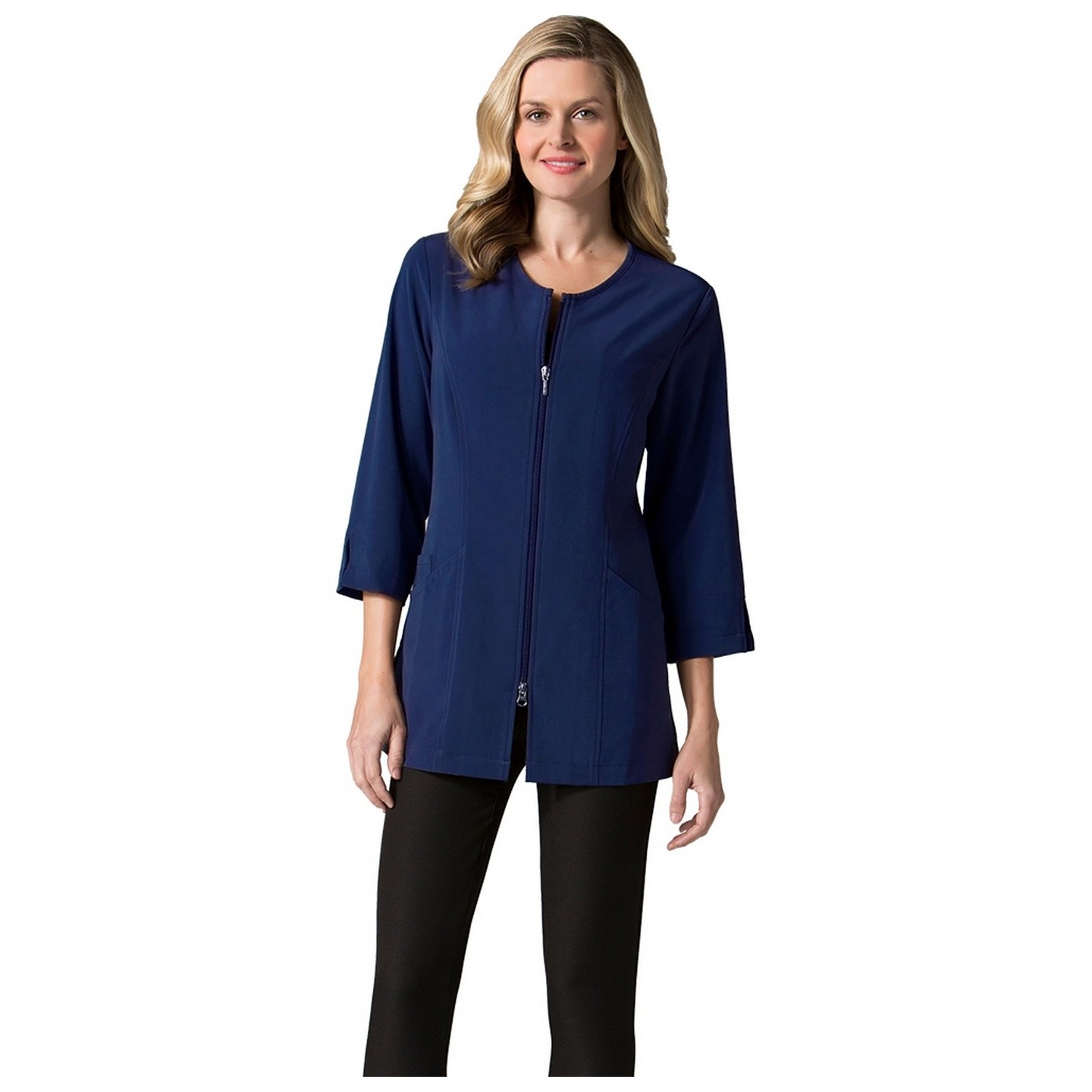 8803 Manteau de laboratoire SMART par Maevn – Étirement doux – Manteau à manches 3/4po