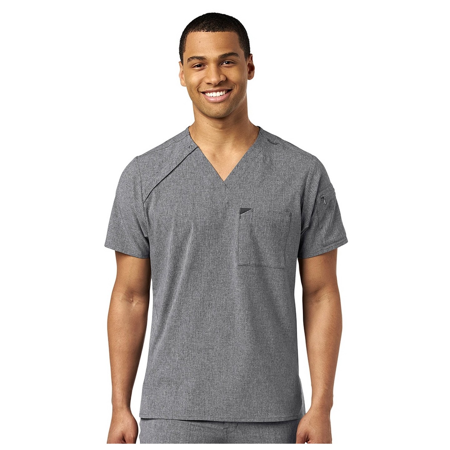 6034 WonderWink Renew Men’s EZ Zip Top