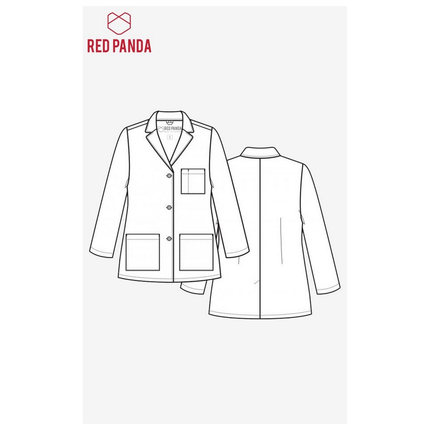 7116 Red Panda - Women's Consultation Lab Coat