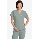 MOBB unisexe à encolure en V Scrub Top (La vue de femmes) - Lagoon (LA)