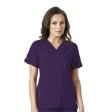 C12110 Carhartt CROSS-FLEX Scrubs - V-Neck Tech Top