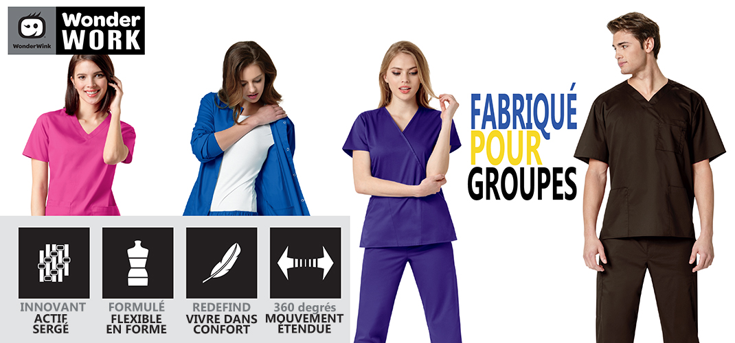WonderWink WonderWORK Uniformes pour les groupes